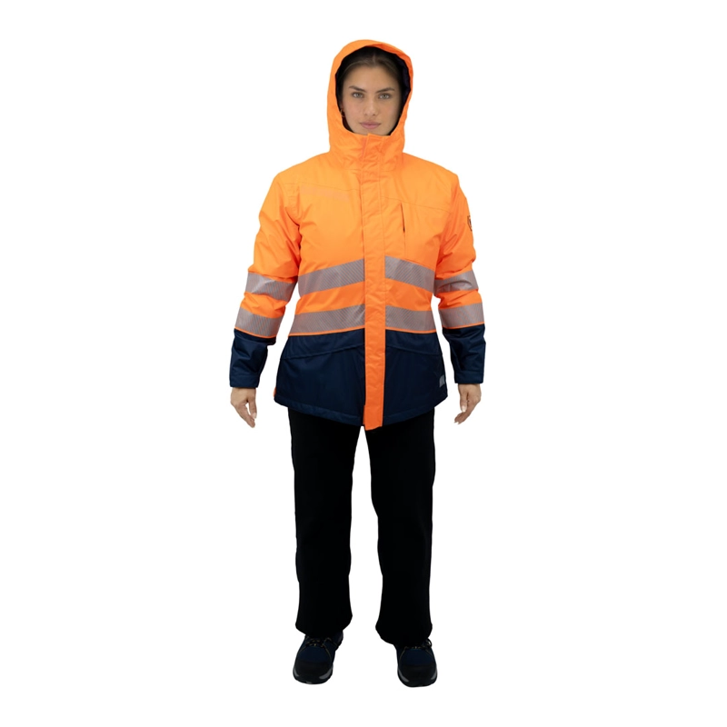 PARKA HW ARTICA MUJER NARANJO FLUOR - 1
