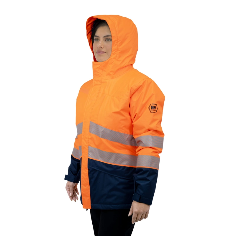 PARKA HW ARTICA MUJER NARANJO FLUOR - 3