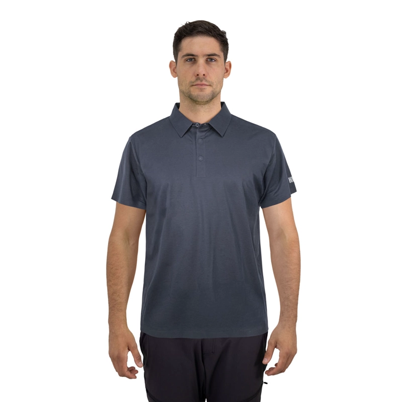 POLERA HW WINDSOR MANGA CORTA GRIS - 1