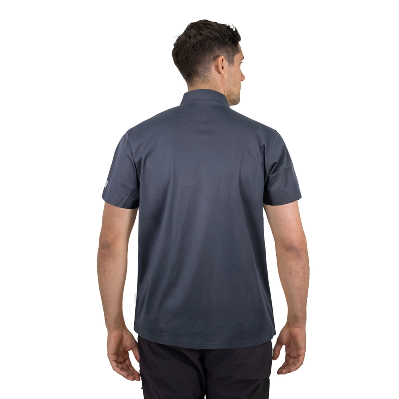 POLERA HW WINDSOR MANGA CORTA GRIS - 4