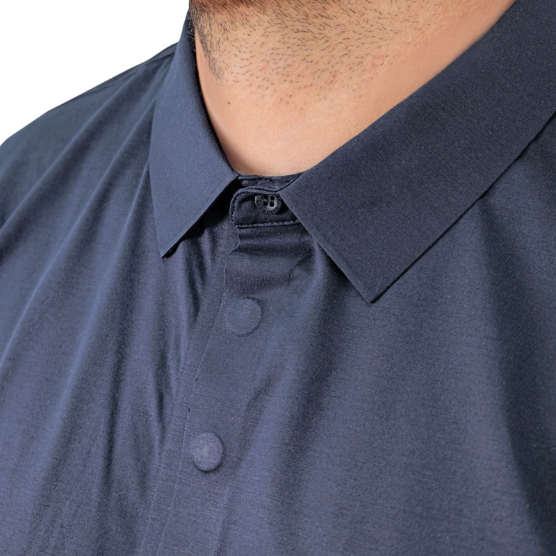 POLERA HW WINDSOR MANGA CORTA GRIS - 5