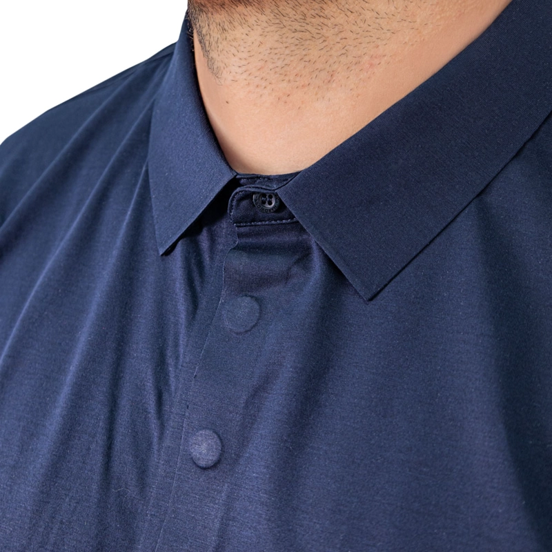 POLERA HW WINDSOR MANGA CORTA AZUL - 4
