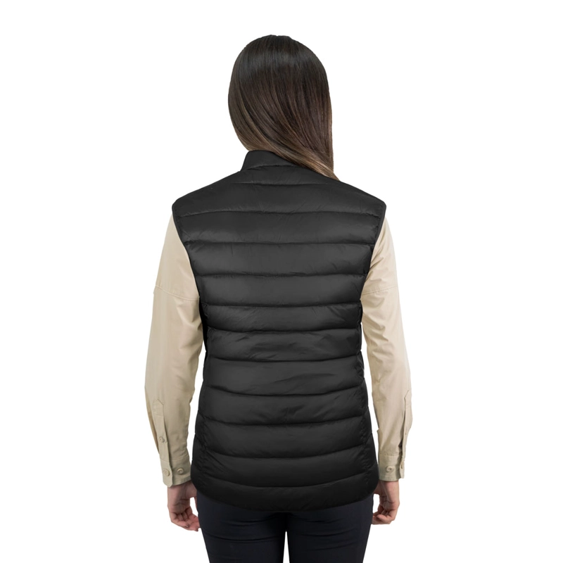 PARKA PLUMA HW PULLAY PRO MUJER SIN MANGA BLACK - 4
