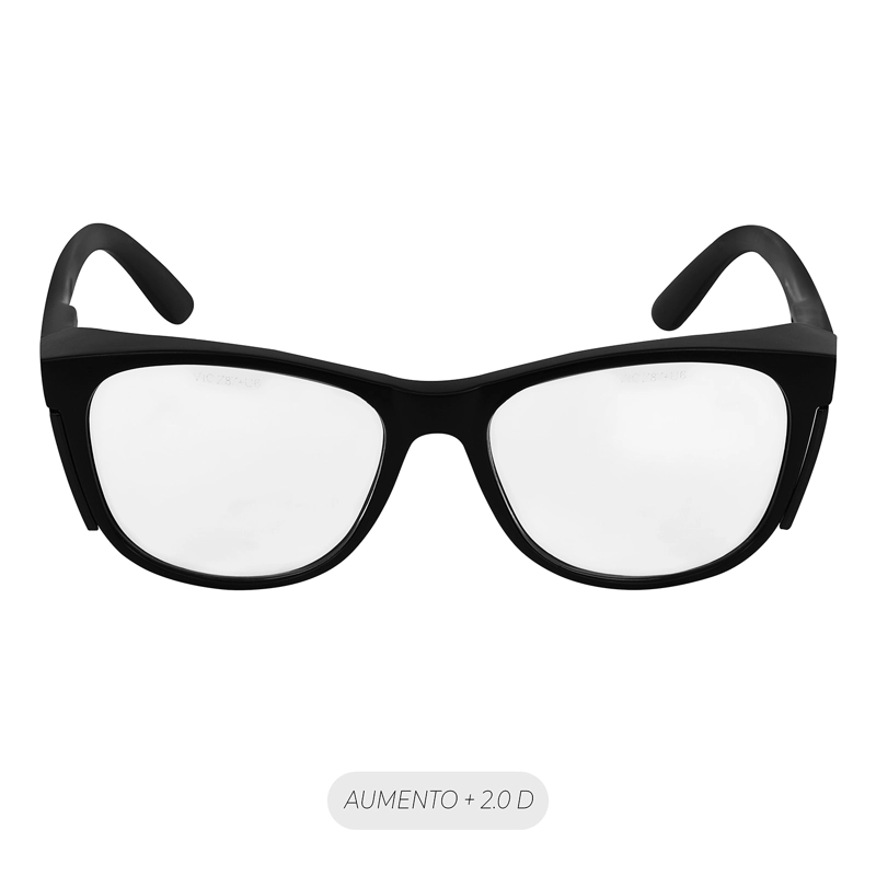 LENTE SEGURIDAD SAFEBLACK CLARO FULL READER +2.0D STEELPRO - 2