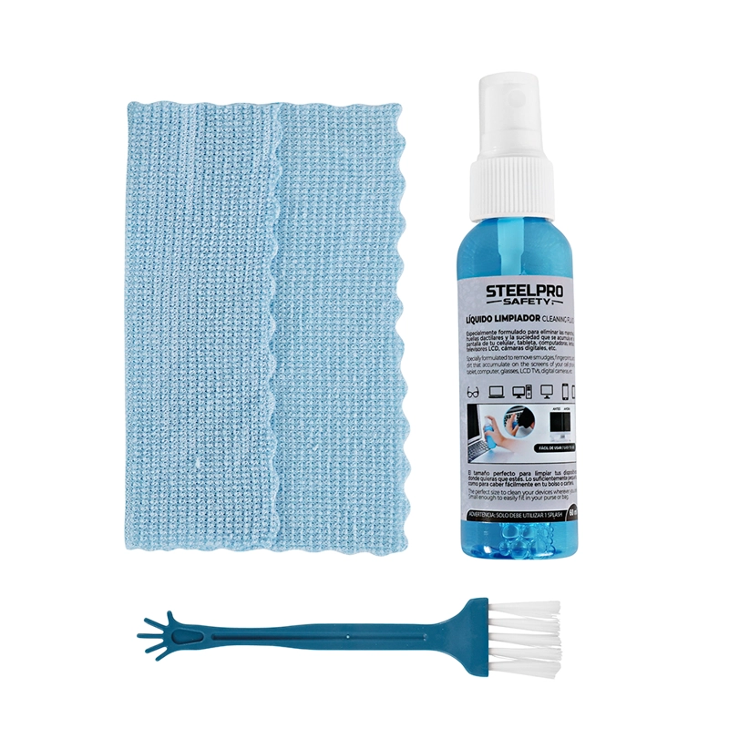 KIT DE LIMPIEZA PARA LENTES Y PANTALLAS STEELPRO - 2