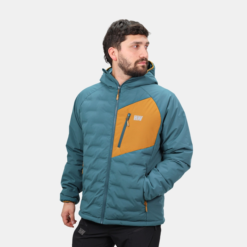 PARKA INSULADA HW EXPLORER HOMBRE PETROLEO MOSTAZA - 1