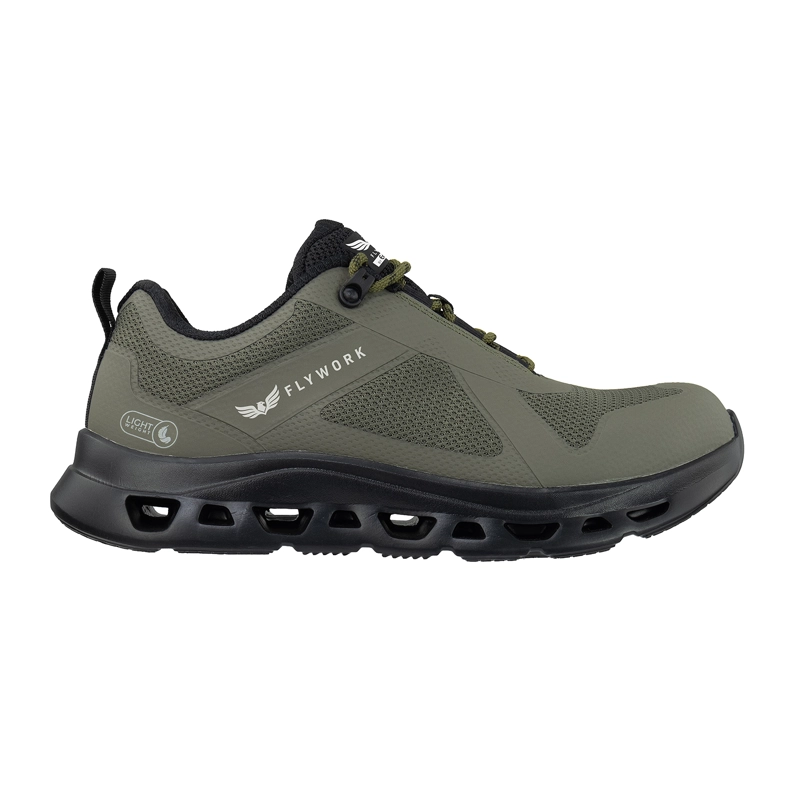 ZAPATILLA DE TRABAJO EDBK FLY WORK LOW DK GREEN BLACK - 1