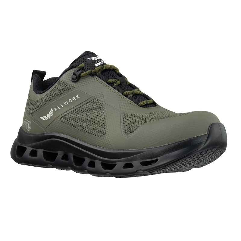 ZAPATILLA DE TRABAJO EDBK FLY WORK LOW DK GREEN BLACK - 3