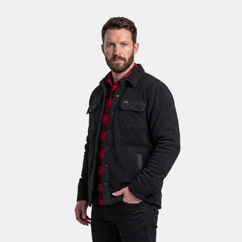 CHAQUETA POLAR QUEBEC GRIZZLY NEGRO - 1