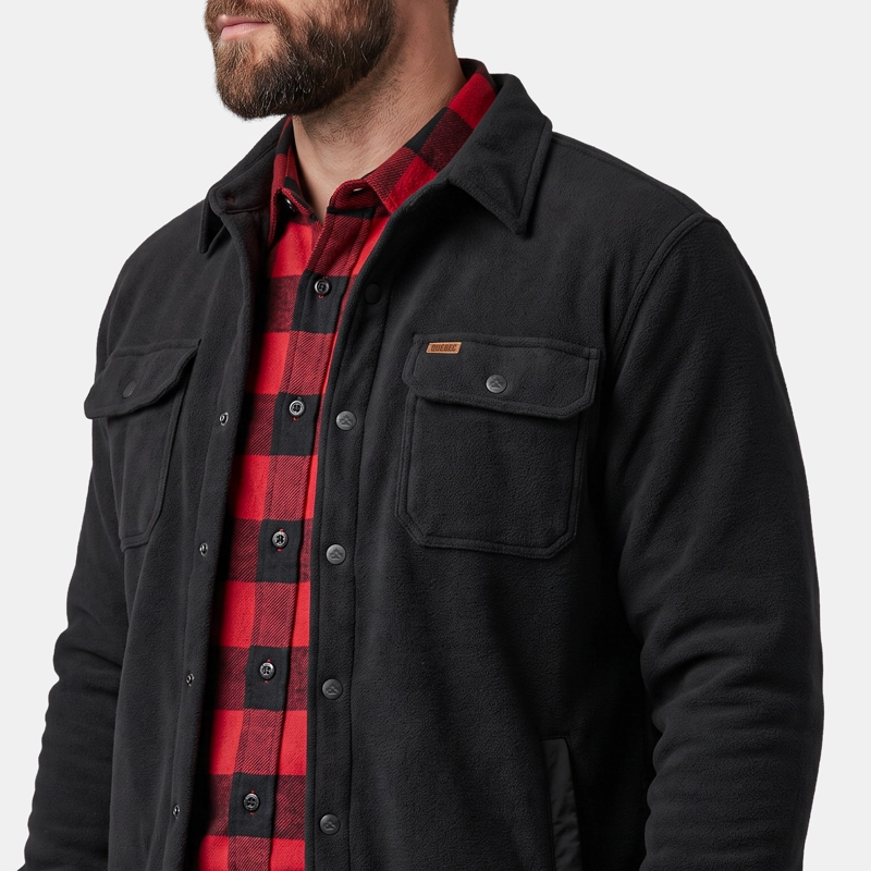 CHAQUETA POLAR QUEBEC GRIZZLY NEGRO - 5