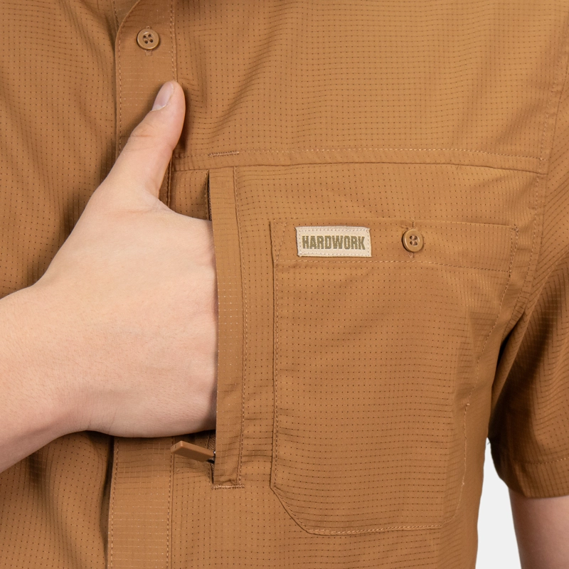 CAMISA HW KINGSTON TABACO - 5