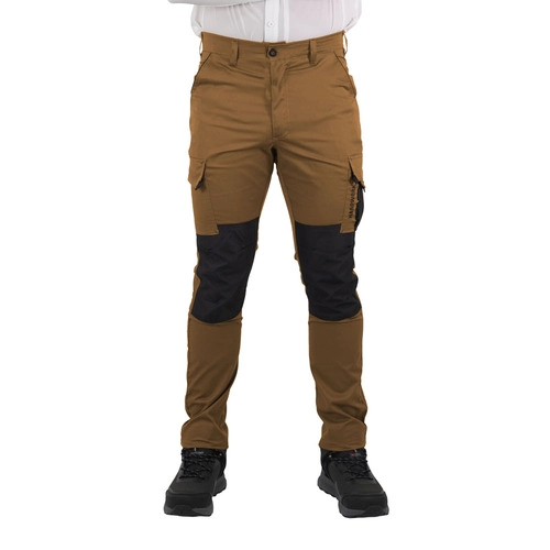 PANTALON CARGO HW DAKOTA SPANDEX TABACO - 1