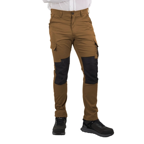 PANTALON CARGO HW DAKOTA SPANDEX TABACO - 2