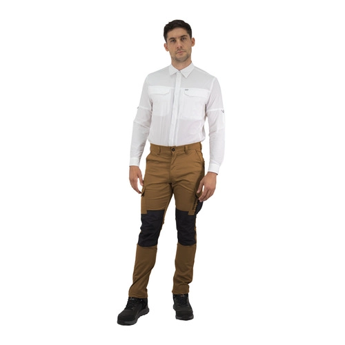 PANTALON CARGO HW DAKOTA SPANDEX TABACO - 4