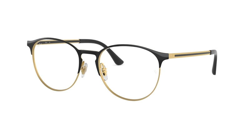 ARMAZÓN ÓPTICO RAY-BAN ROUND RX6375 GOLD BLACK - 1