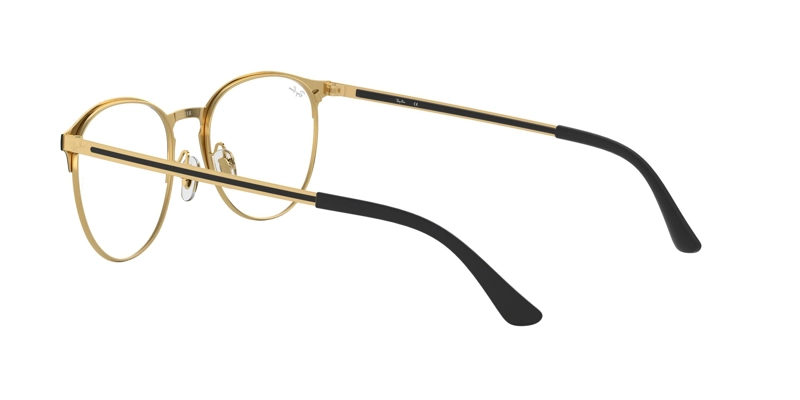ARMAZÓN ÓPTICO RAY-BAN ROUND RX6375 GOLD BLACK - 4