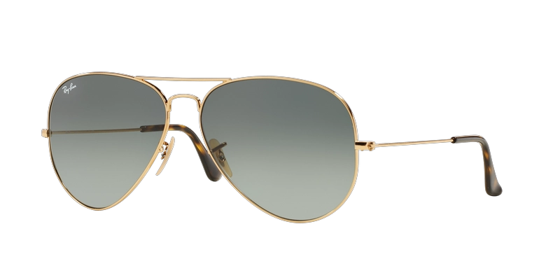 RAY-BAN AVIADOR GOLD LENTE GREY GRADIENT - 1