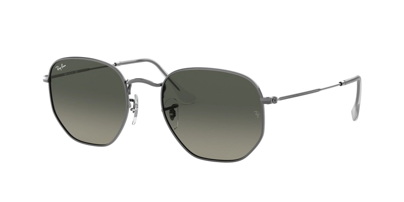 RAY-BAN HEXAGONAL GUNMETAL LENTE DARK GREY GRADIENT - 1