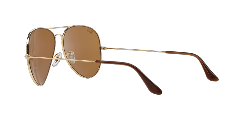 ANTEOJOS DE SOL RAY-BAN AVIADOR DORADO - 4