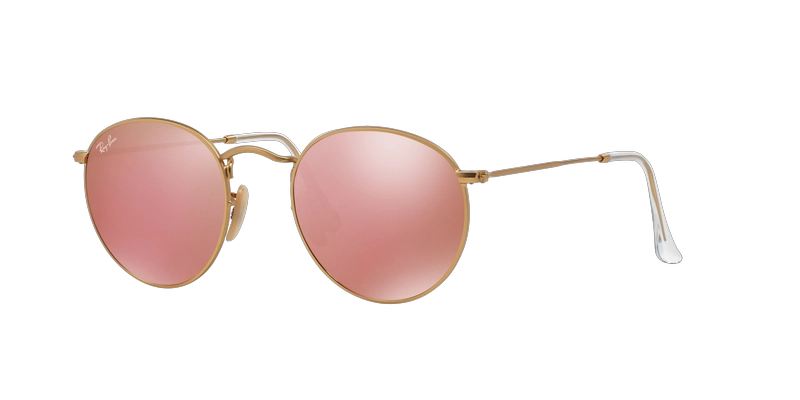 ANTEOJOS DE SOL RAY-BAN ROUND METAL DORADO - 1