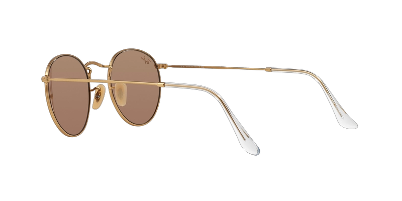 ANTEOJOS DE SOL RAY-BAN ROUND METAL DORADO - 4