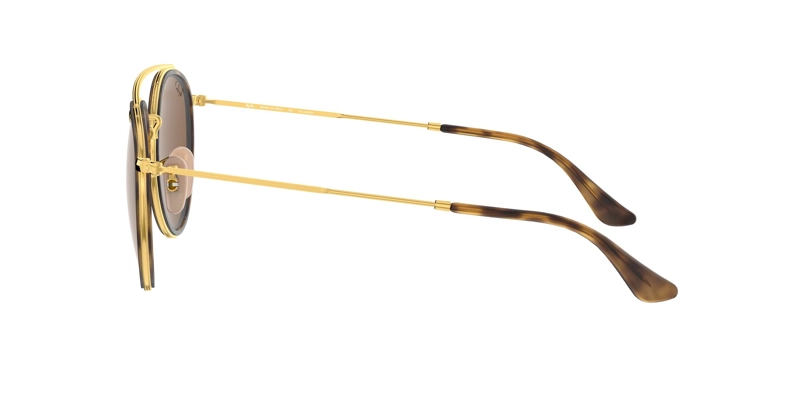 ANTEOJOS DE SOL RAY-BAN ROUND DOUBLE BRIDGE RB3647N DORADO - 3