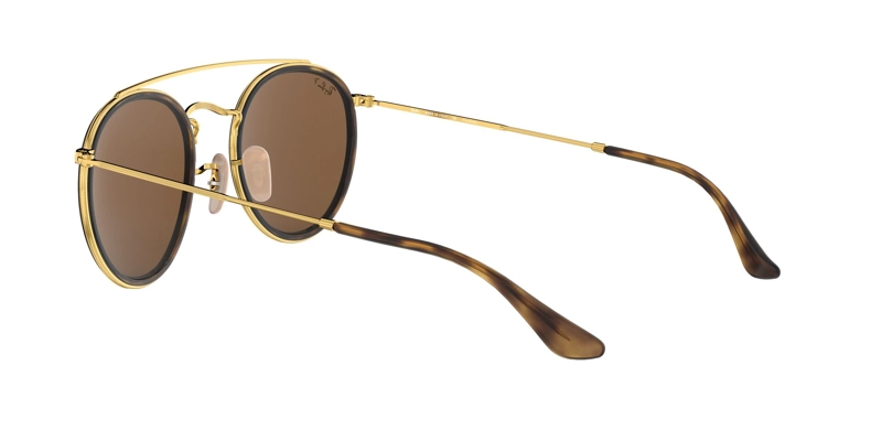 ANTEOJOS DE SOL RAY-BAN ROUND DOUBLE BRIDGE RB3647N DORADO - 4