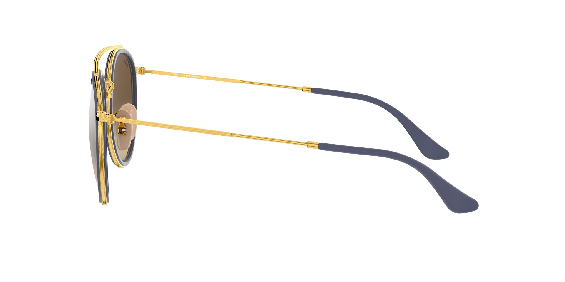 ANTEOJOS DE SOL RAY-BAN ROUND DOUBLE BRIDGE RB3647N DORADO - 3