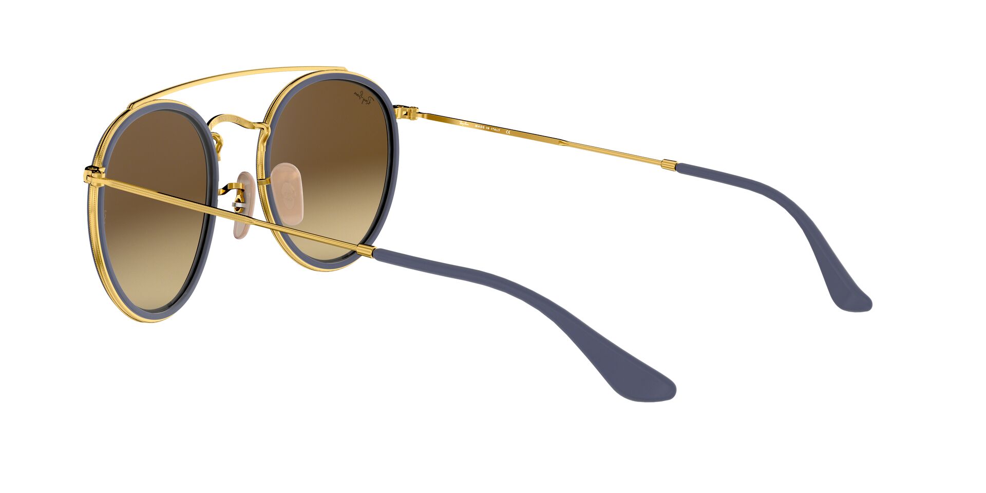 ANTEOJOS DE SOL RAY-BAN ROUND DOUBLE BRIDGE RB3647N DORADO - 4