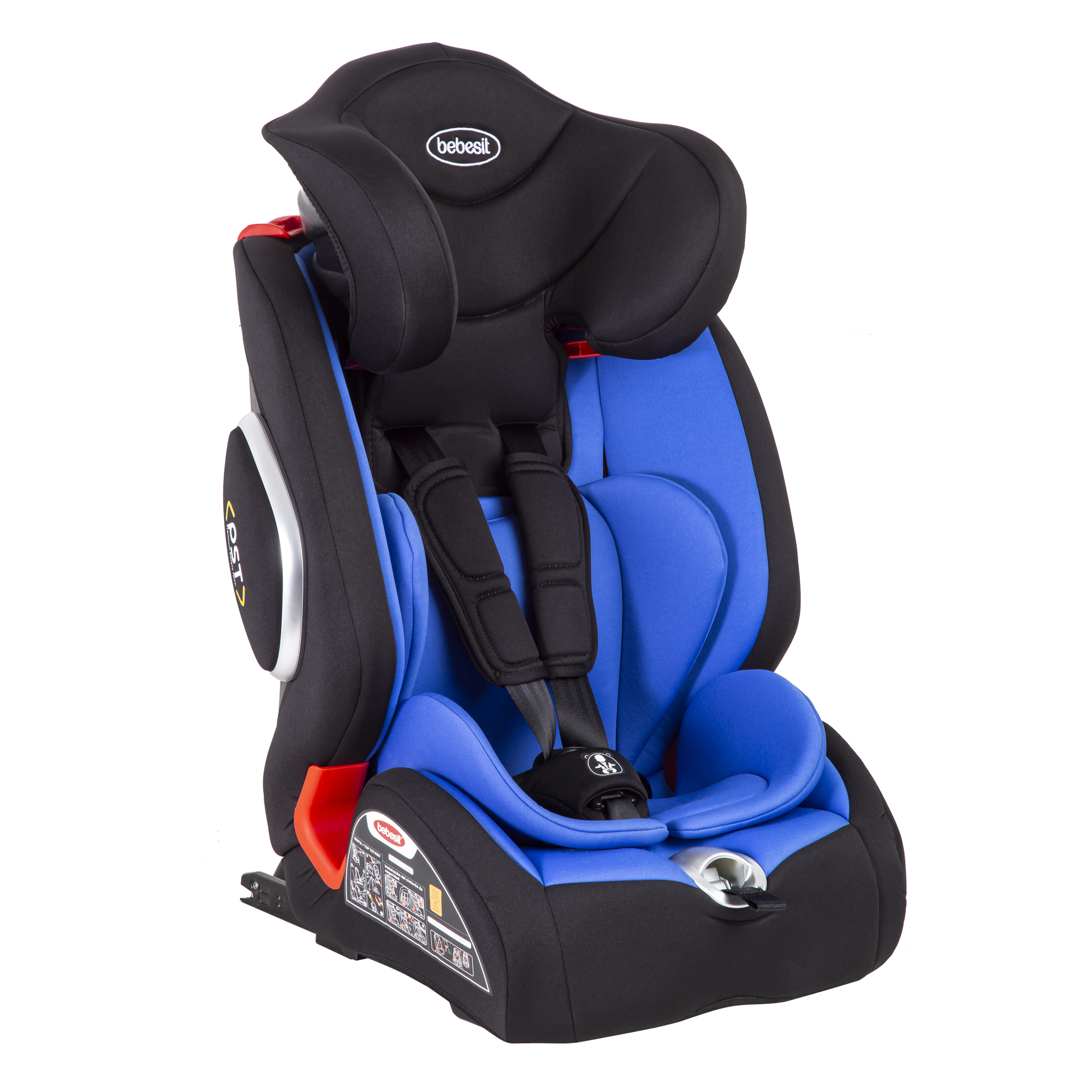 SILLA DE AUTO BUTACA BEWELL ISOFIX NUEVA AZUL - 1