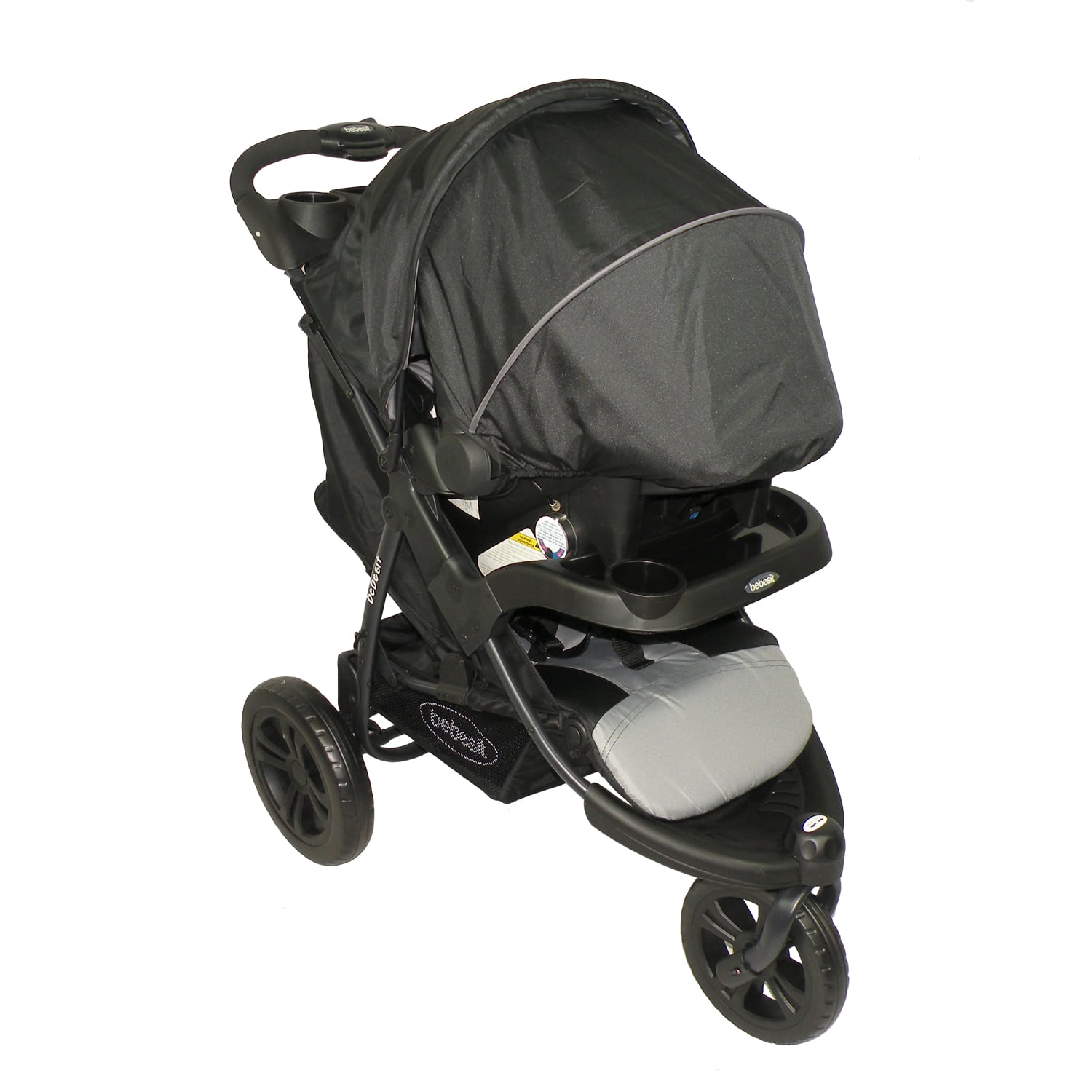 COCHE TRAVEL SYSTEM FOX NEGRO CON GRIS BEBESIT - 3