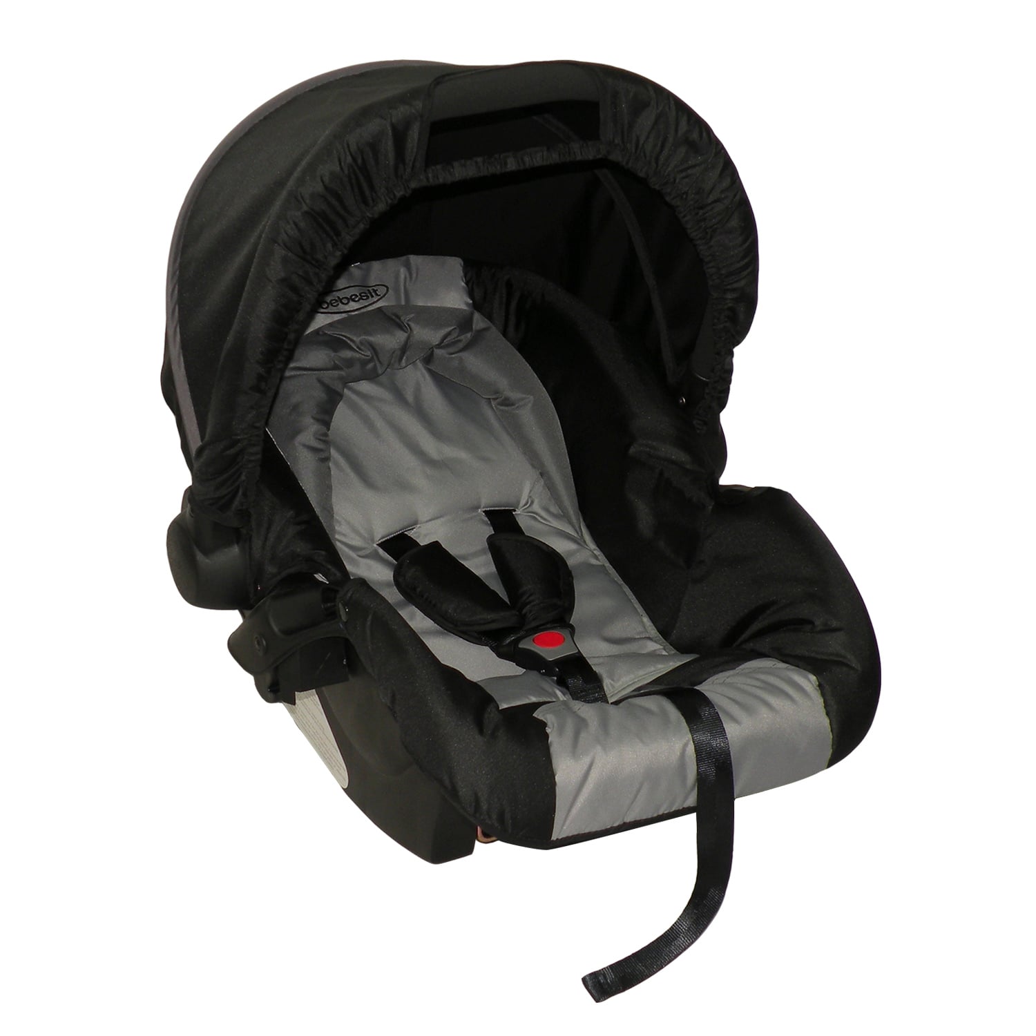 COCHE TRAVEL SYSTEM FOX NEGRO CON GRIS BEBESIT - 4