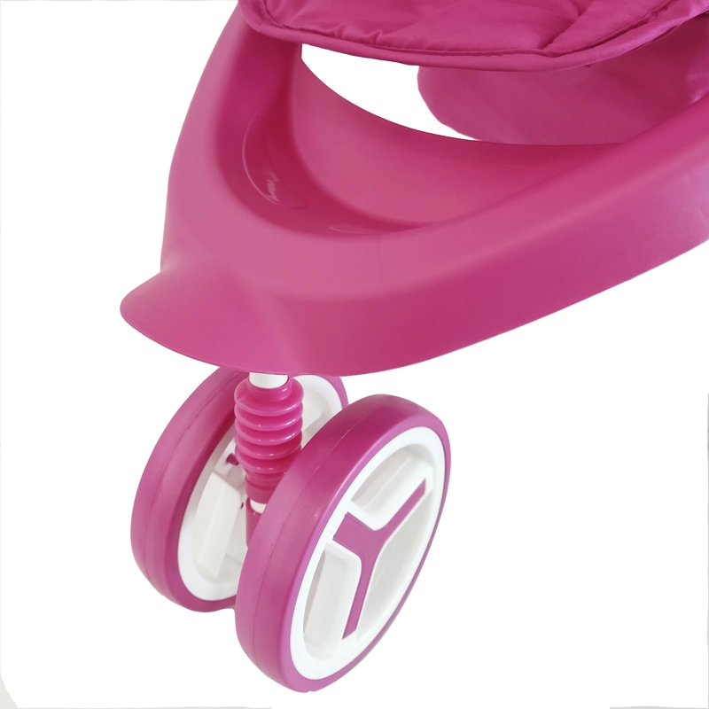 COCHE DE JUGUETE PARA MUÑECA BEBESIT ROSADO JOGGER UNICORNIO - 5