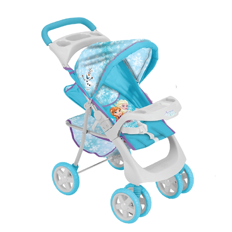 COCHE TRAVEL DE JUGUETE DISNEY AZUL PARA MUÑECA + CUNA FROZEN - 3