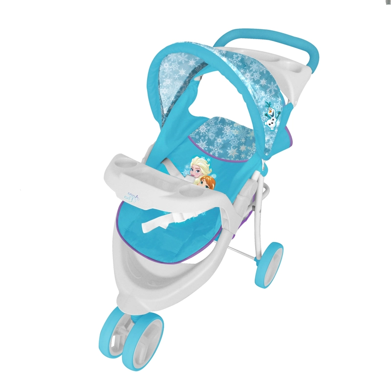 COCHE TRAVEL JOGGER DE JUGUETE DISNEY AZUL PARA MUÑECA FROZEN - 5