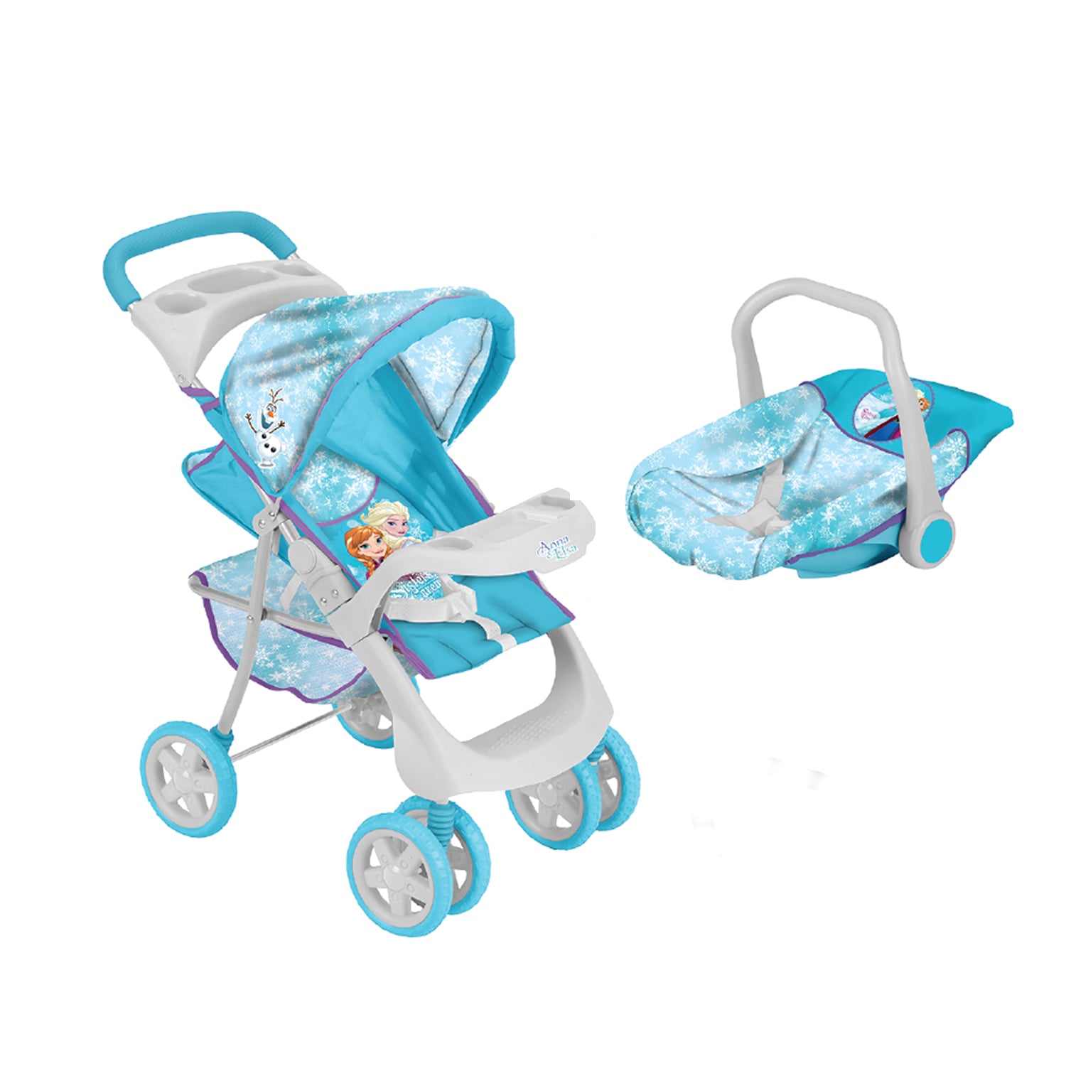 COCHE DE MUÑECA Y SILLA NIDO FROZEN DISNEY - 1
