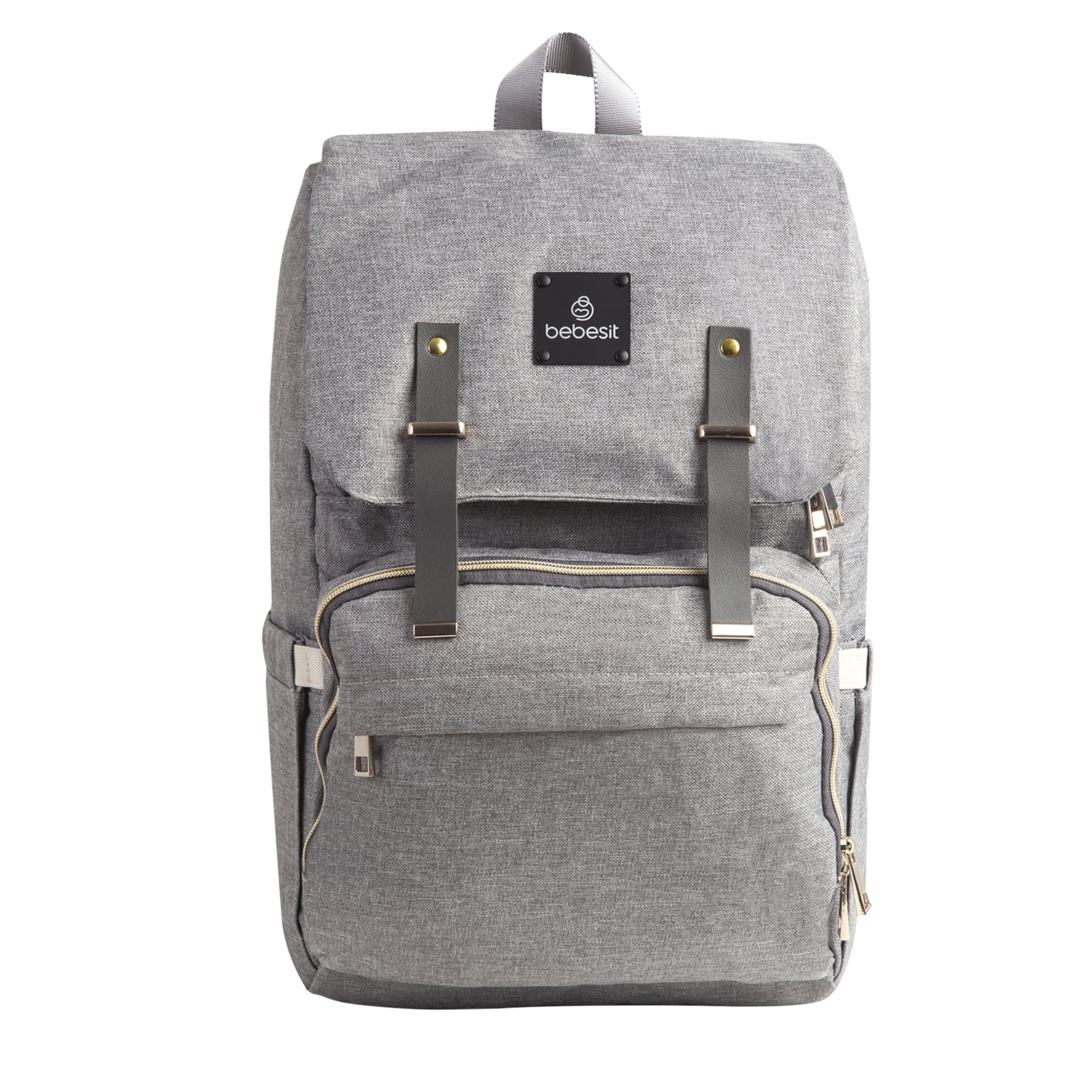 MOCHILA BEBESIT MATERNAL MUDADOR MELANGE GRIS - 2