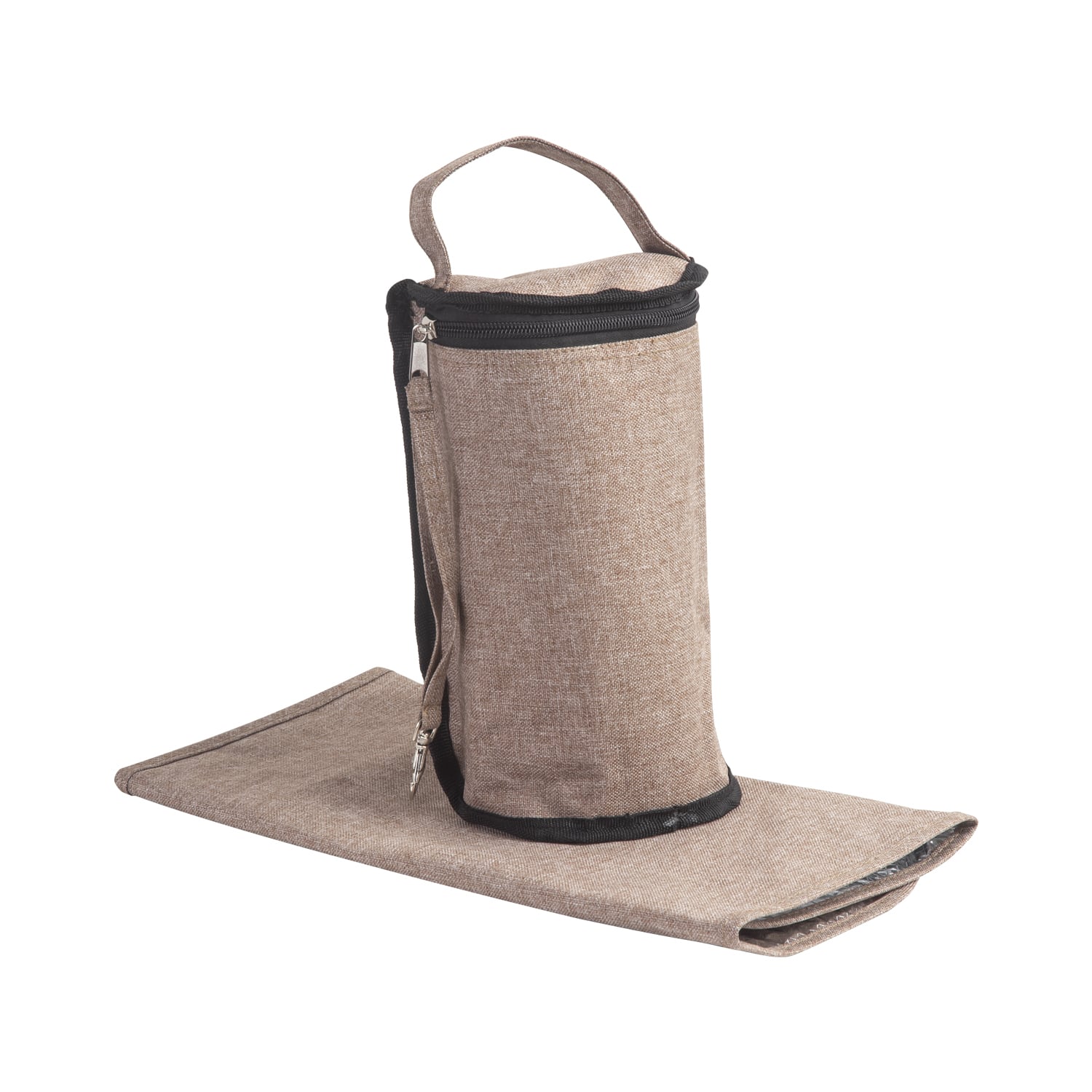 BOLSO BEBESIT MATERNAL MUDADOR PAÑALERA MELANGE BEIGE - 5