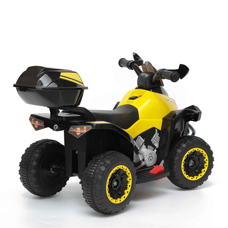 CUATRIMOTO A BATERIA QUAD LX AMARILLA BEBESIT - 4