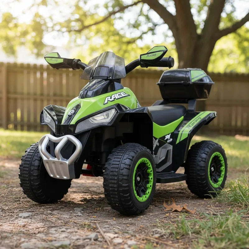 CUADRIMOTO A BATERÍA BEBESIT QUAD LX VERDE - 2