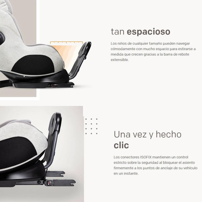 SILLA DE AUTO CONVERTIBLE I-PRODIGI OYSTER - 9