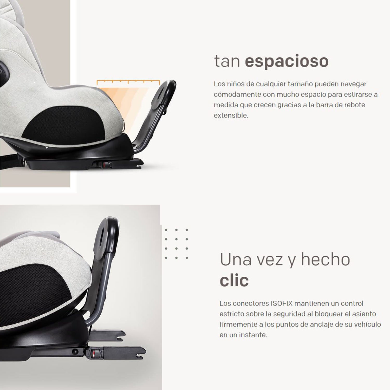 SILLA DE AUTO CONVERTIBLE I-PRODIGI OYSTER - 9