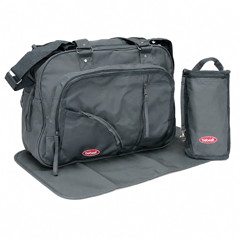 BOLSO PAÑALERO 318 GRIS 318G - 1
