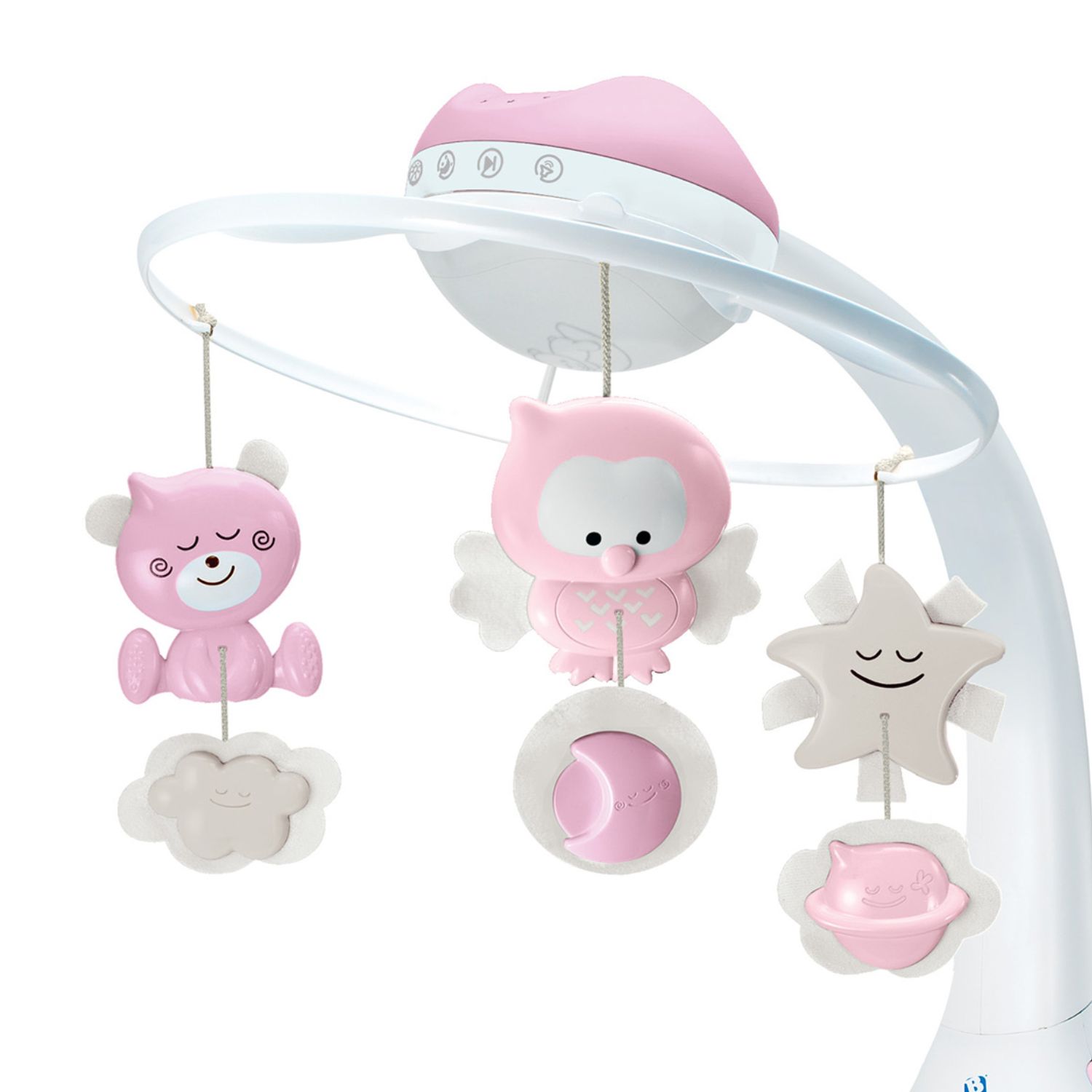 MOVIL PARA BEBE 3-1 PROJECTOR ROSA INFANTINO - 2