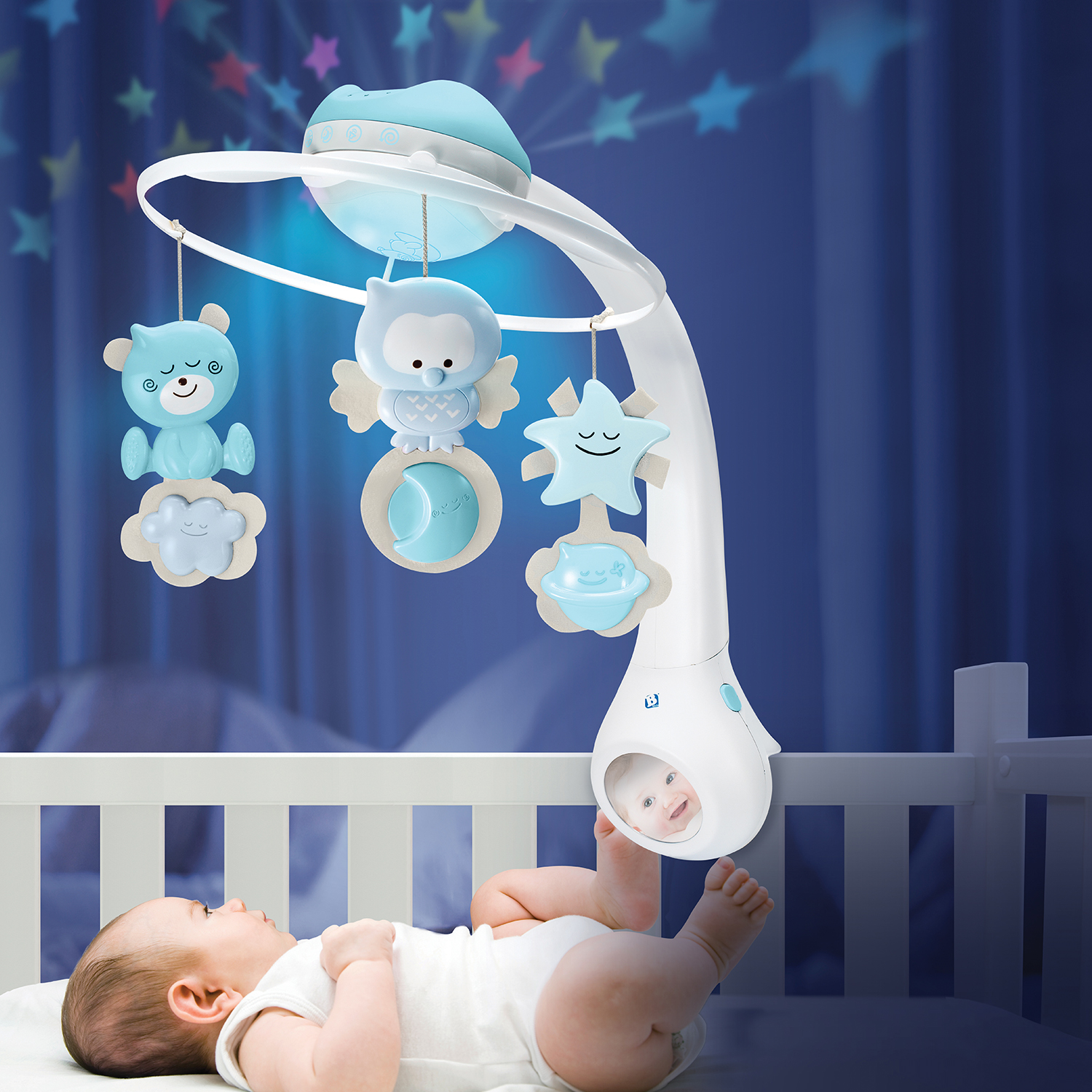 PROYECTOR MUSICAL 3 EN 1 AZUL INFANTINO - 2
