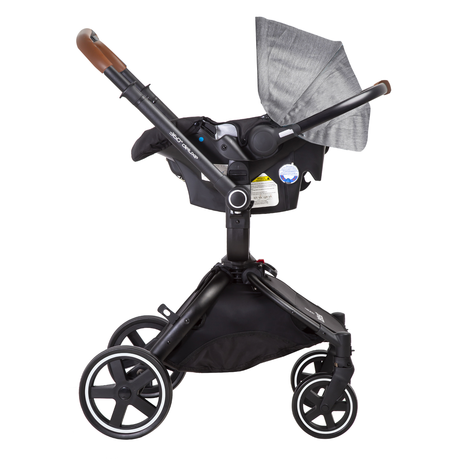 COCHE TRAVEL SYSTEM DELUXE 360° SX GRIS - 4