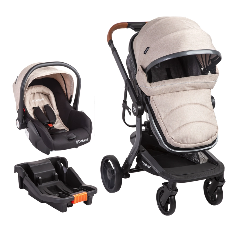 COCHE CUNA BEBESIT TRAVEL SYSTEM TAURUS BEIGE - 2