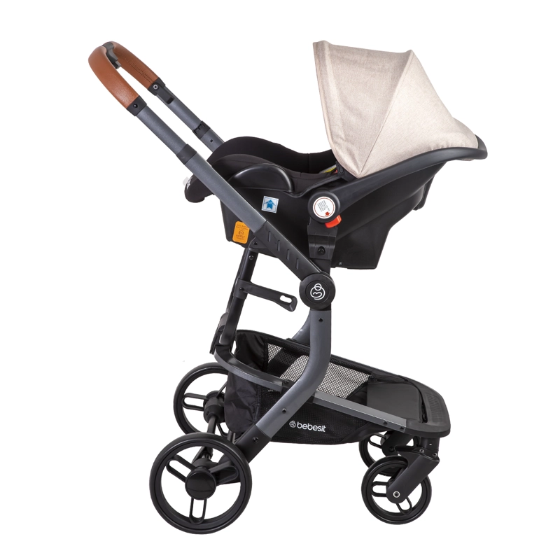 COCHE CUNA BEBESIT TRAVEL SYSTEM TAURUS BEIGE - 4