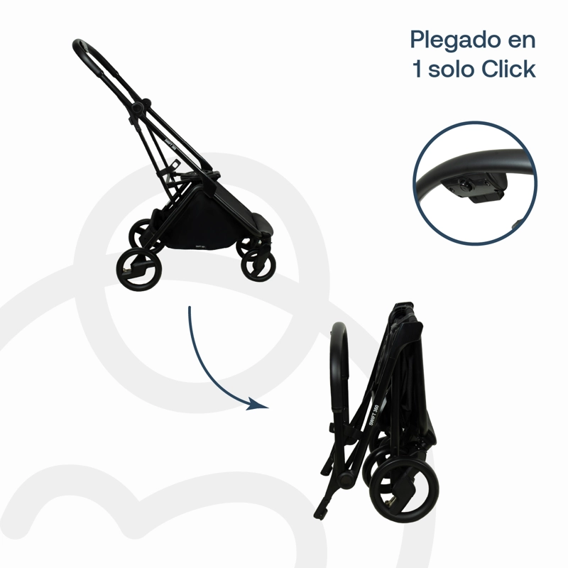 COCHE BEBESIT TRAVEL SYSTEM 360 SWIFT GRIS - 7