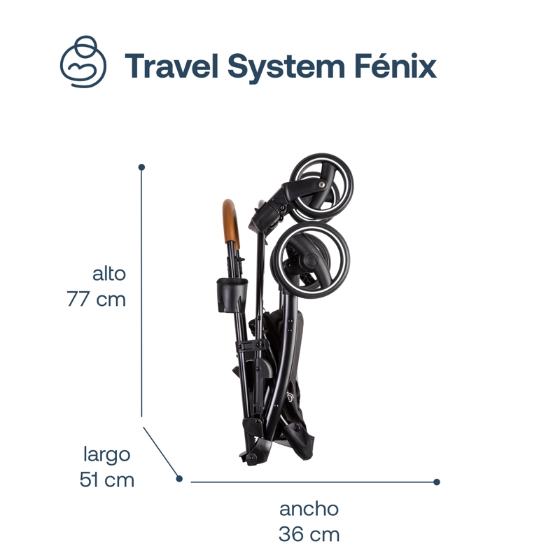 COCHE TRAVEL SYSTEM FE NIX AZUL BEBESIT - 7